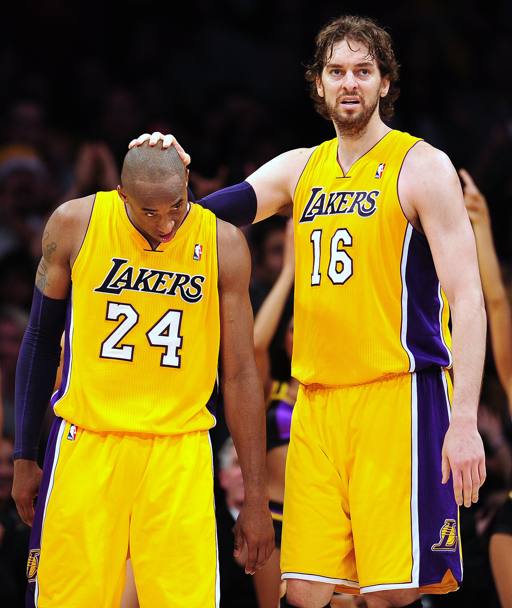 Kobe Bryant e Pau Gasol, gli ultimi 2 anelli dei Lakers portano la loro firma